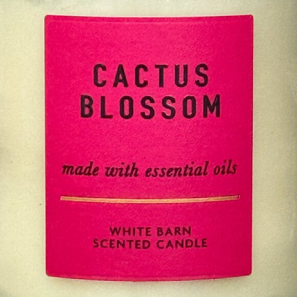 BBW Cactus Blossom White Barn Bath & Body Works Mason Jar Single Wick Candle - Picture 3 of 10